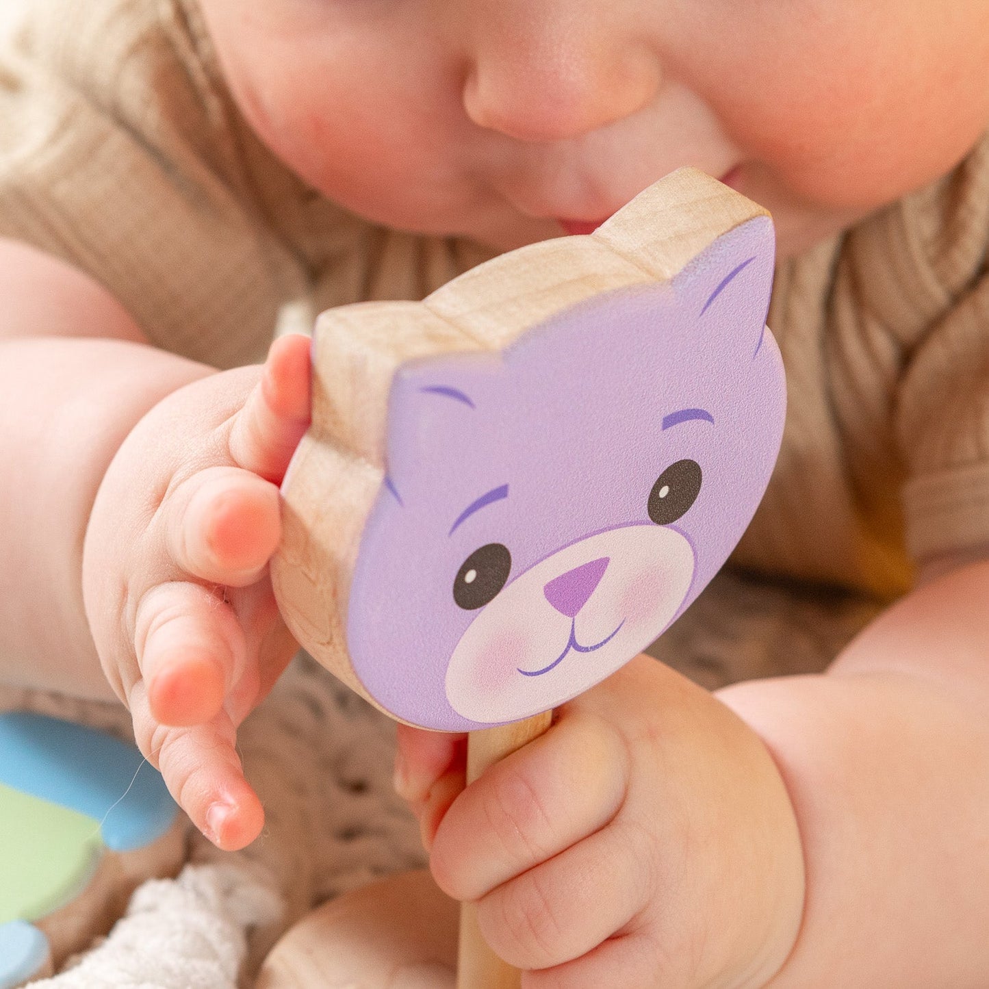 Grasp & Giggle Bear Rattle | Made in the USA 🇺🇸