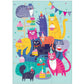 Cat Party Birthday Greeting Card 12 Piece Jigsaw Puzzle Mudpuppy