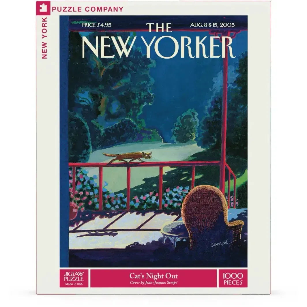 Cat's Night Out The New Yorker 1000 Piece Jigsaw Puzzle NYPC
