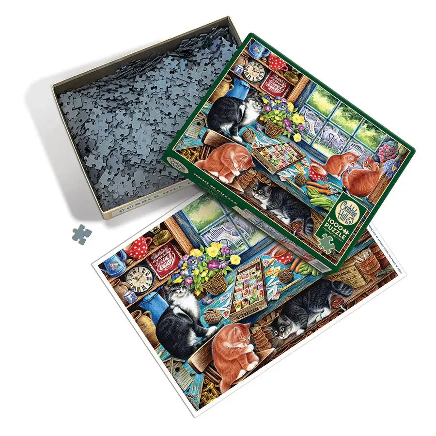 Cats Retreat 1000 Piece Jigsaw Puzzle Cobble Hill