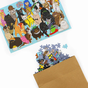 Celebri Cats 1000 Piece Jigsaw Puzzle Ginger Fox