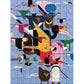 Charley Harper Set of 2 120 Piece Double-Sided Jigsaw Puzzle Pomegranate