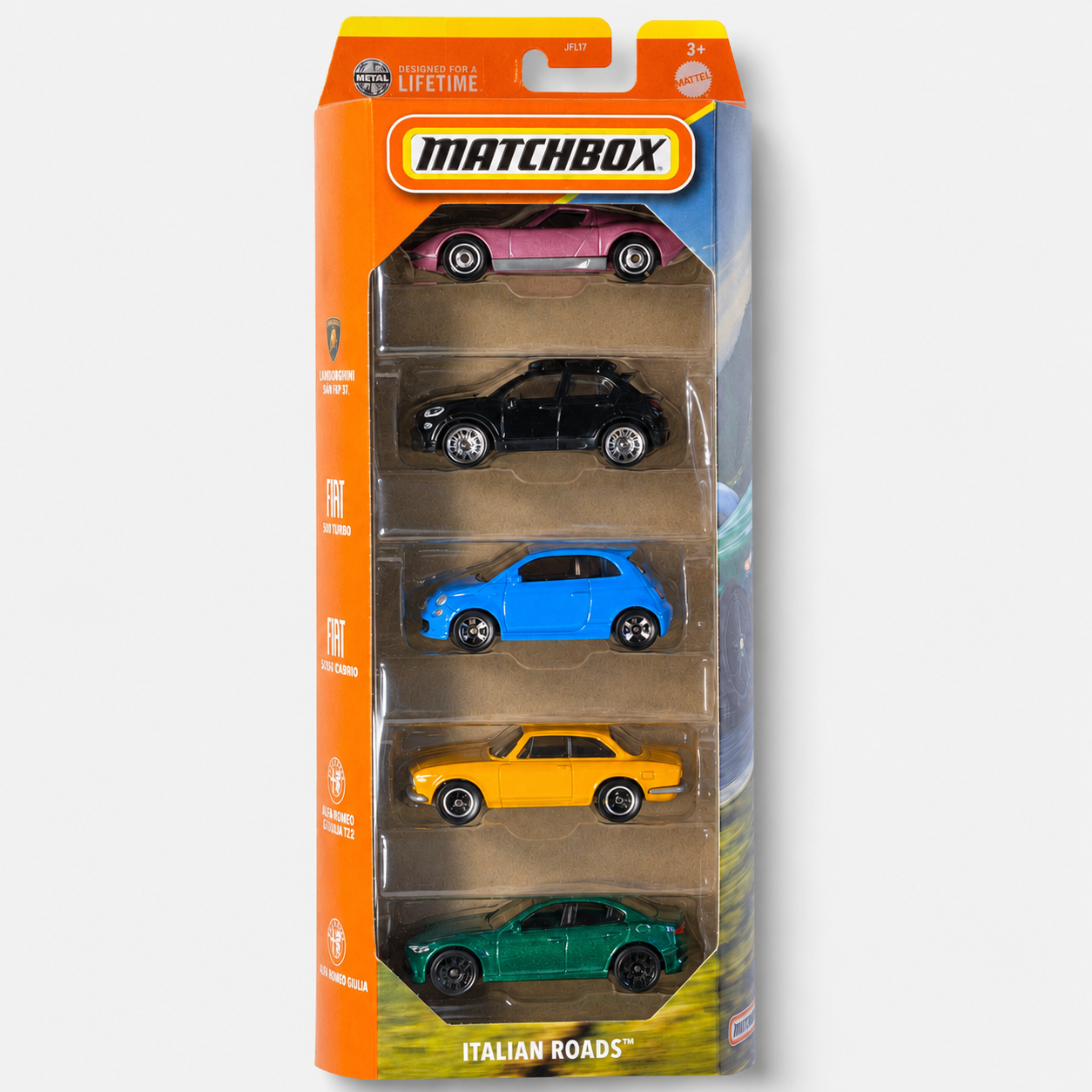 Matchbox Italian Roads 5 Pack Die-Cast Set
