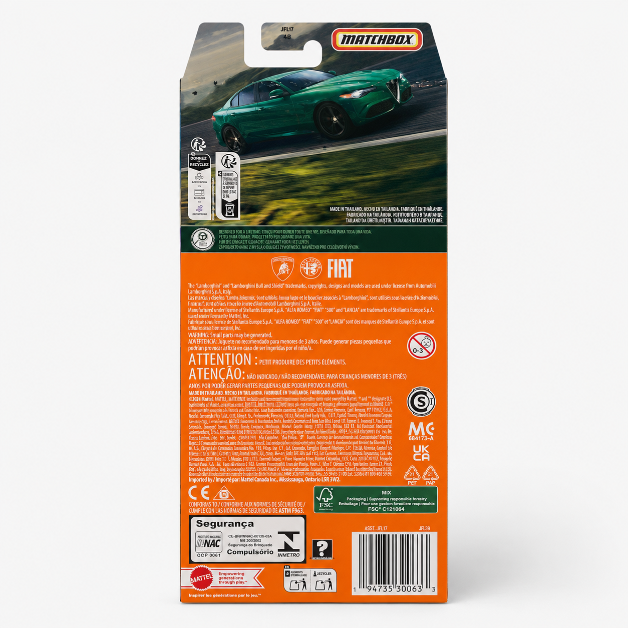 Matchbox Italian Roads 5 Pack Die-Cast Set