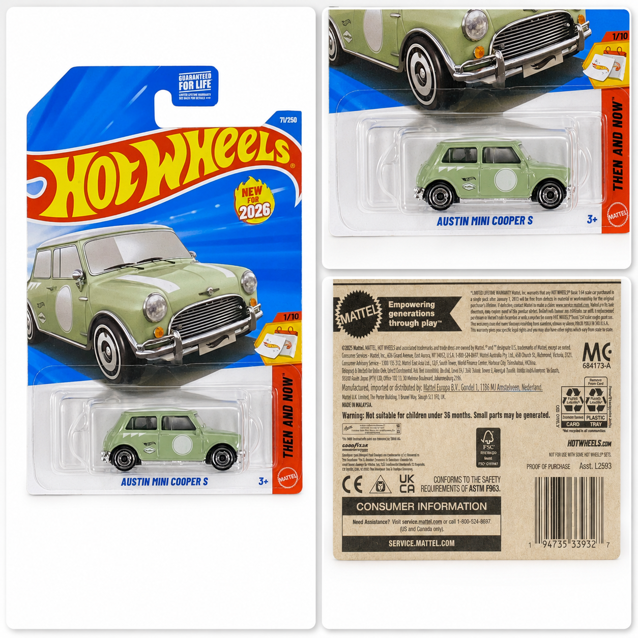 Hot Wheels Austin Mini Cooper S | Then and Now Series 1/10