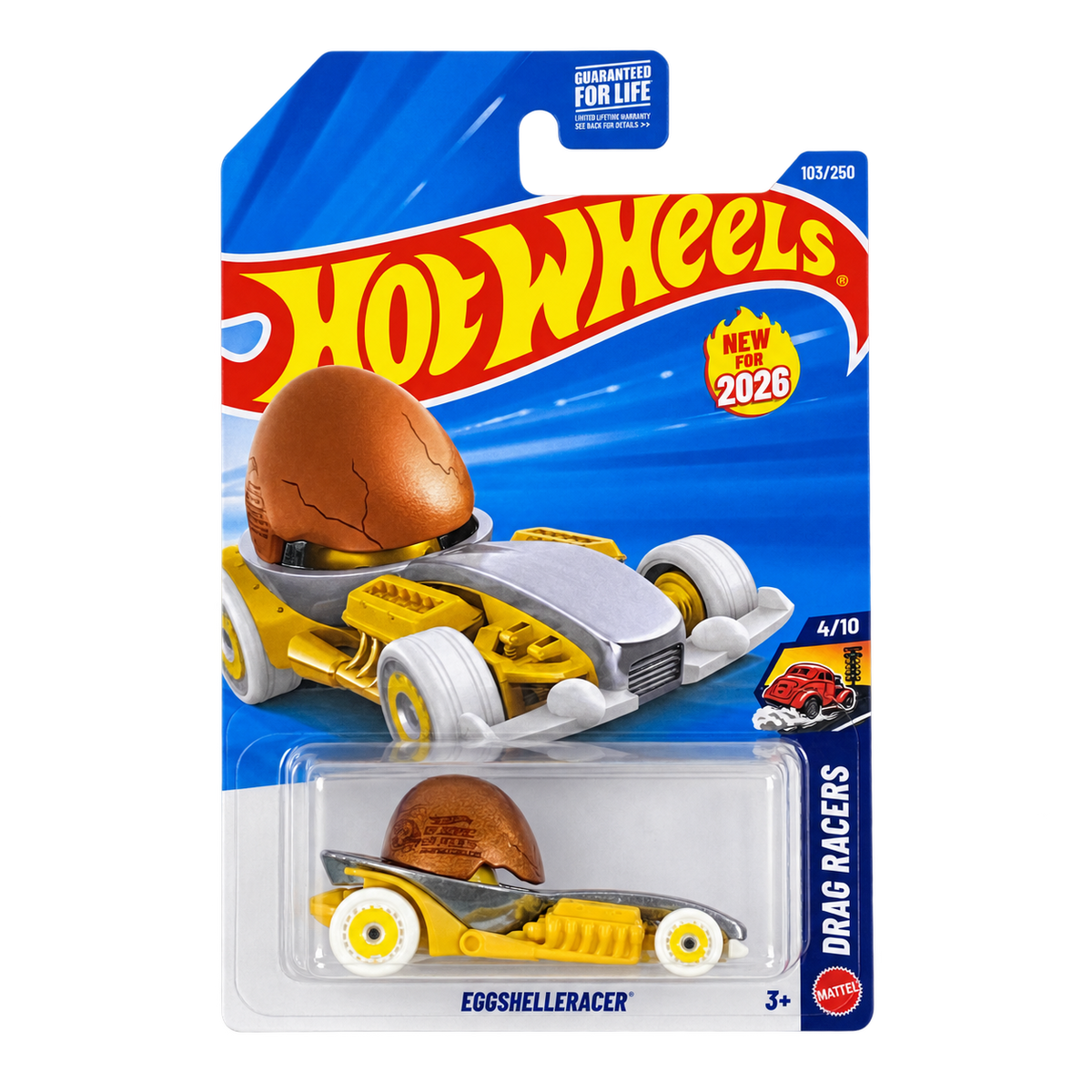 Hot Wheels EggShelleRacer | Drag Racers Series 4/10