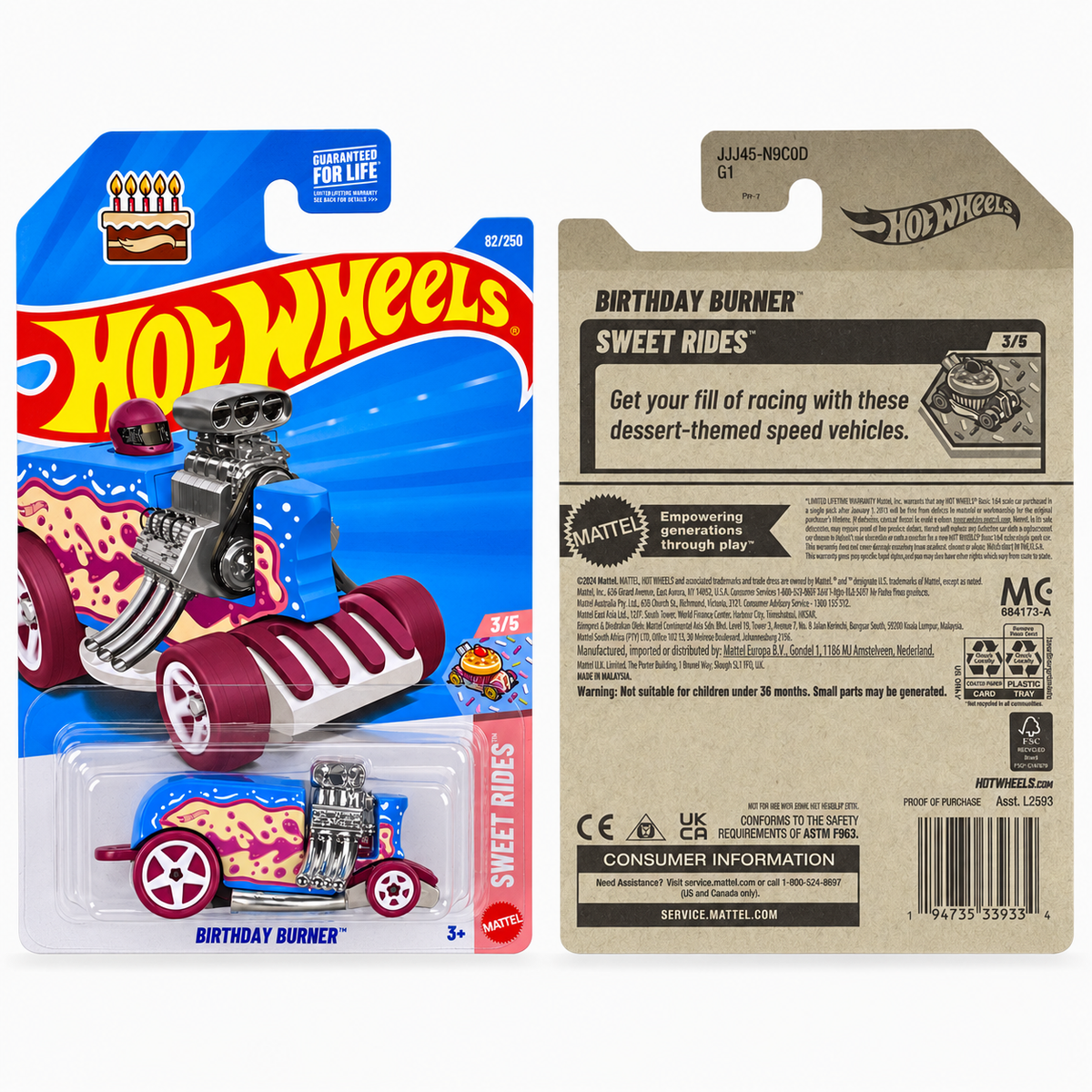 Hot Wheels Birthday Burner | Sweet Rides Series 3/5