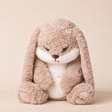 Angry Rabbit Plush Toy – Cute Kawaii Stuffed Animal Doll