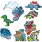 Cheerful Dinosaurs Selfie 43 Piece Tray Jigsaw Puzzle Larsen