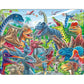 Cheerful Dinosaurs Selfie 43 Piece Tray Jigsaw Puzzle Larsen