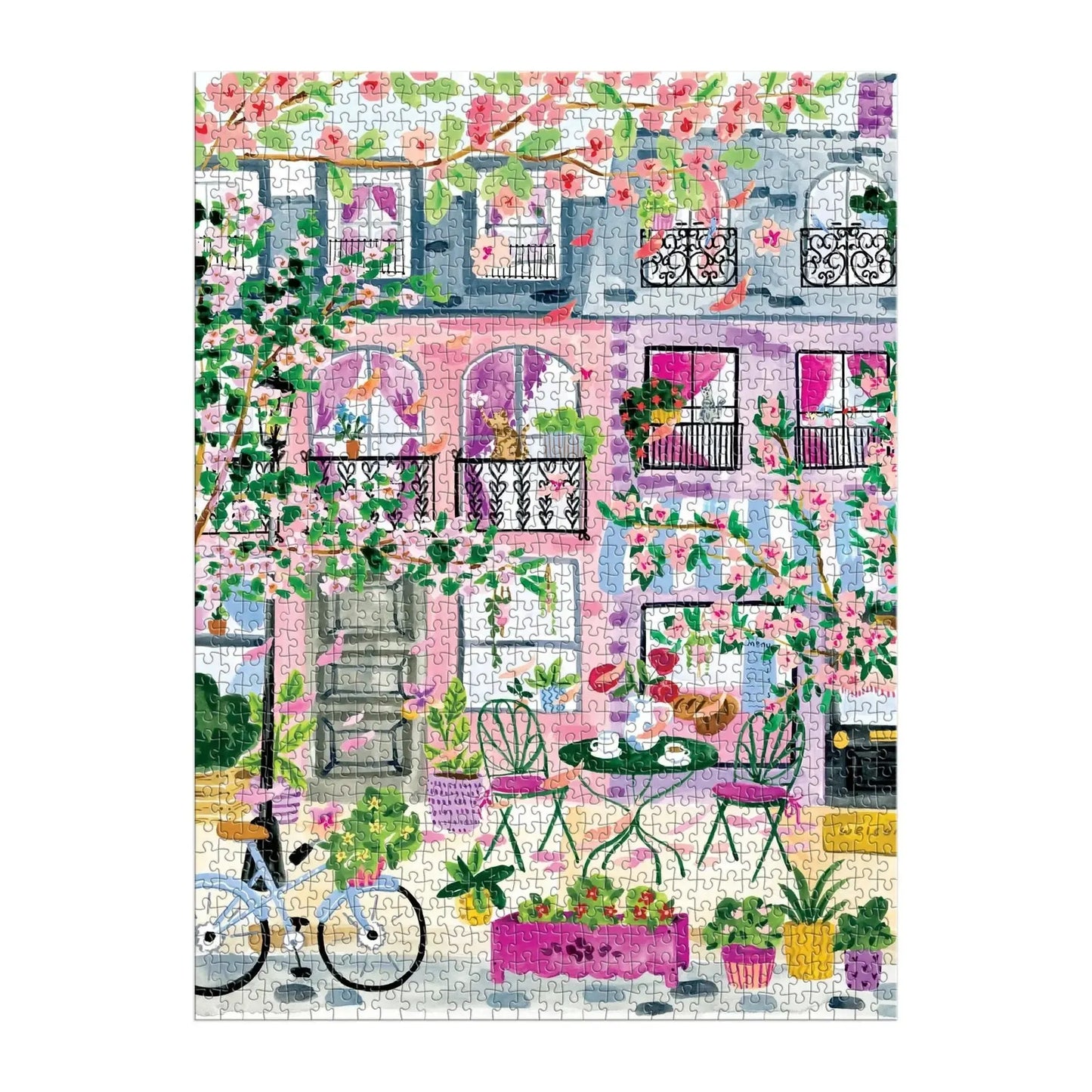 Cherry Lane Blossoms 1000 Piece Jigsaw Puzzle Galison
