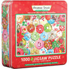 Christmas Donuts 1000 Piece Jigsaw Puzzle in Tin Eurographics