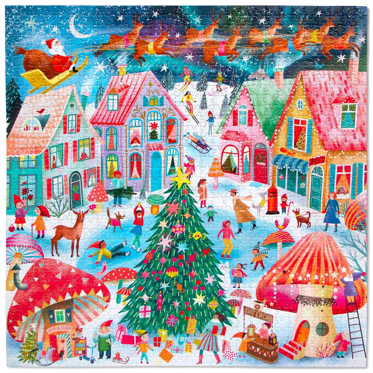 Christmas Flight 1000 Piece Jigsaw Puzzle eeBoo