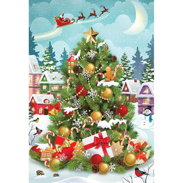 Christmas Tree 550 Piece Jigsaw Puzzle in Tin Eurographics