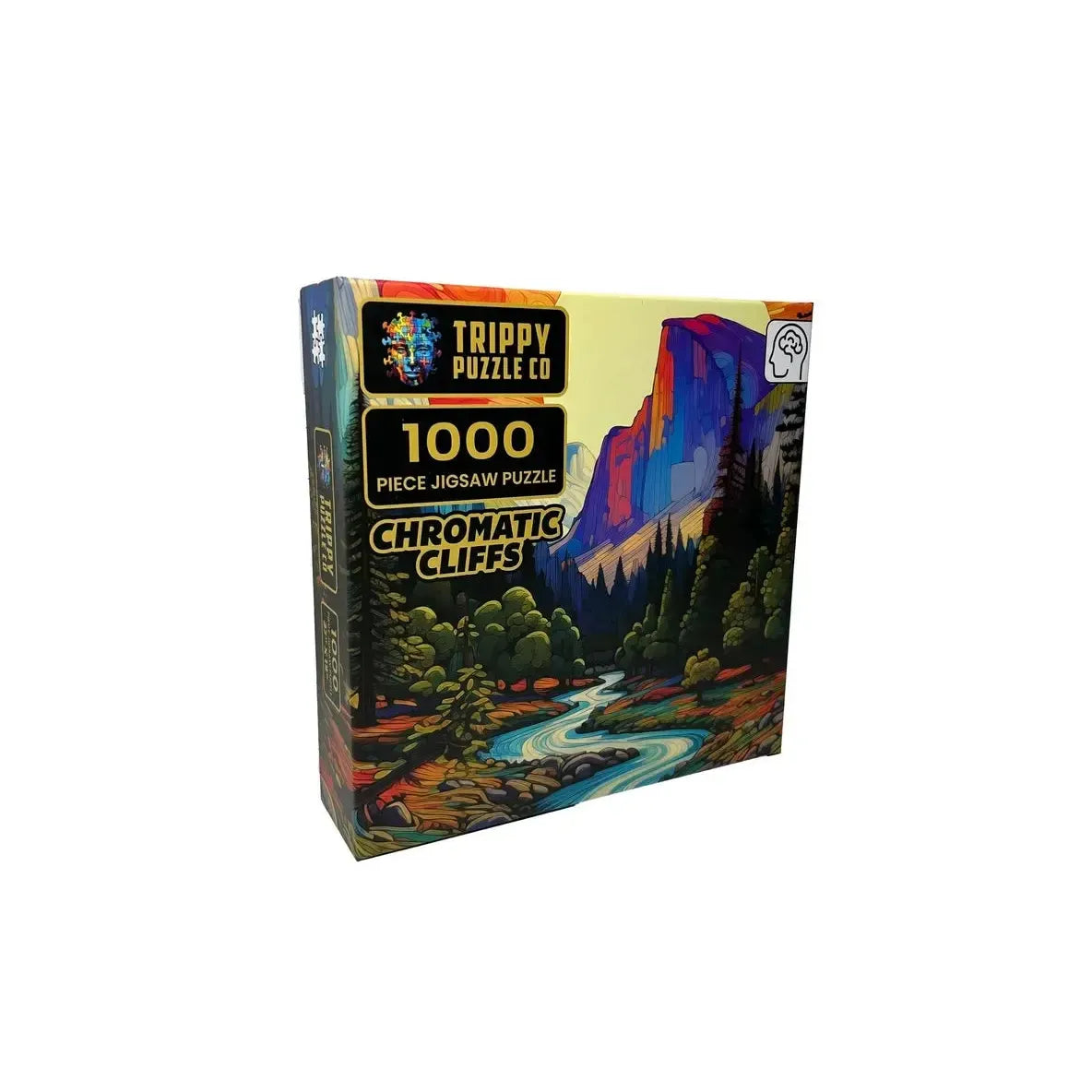 Chromatic Cliffs 1000 Piece Jigsaw Puzzle Trippy