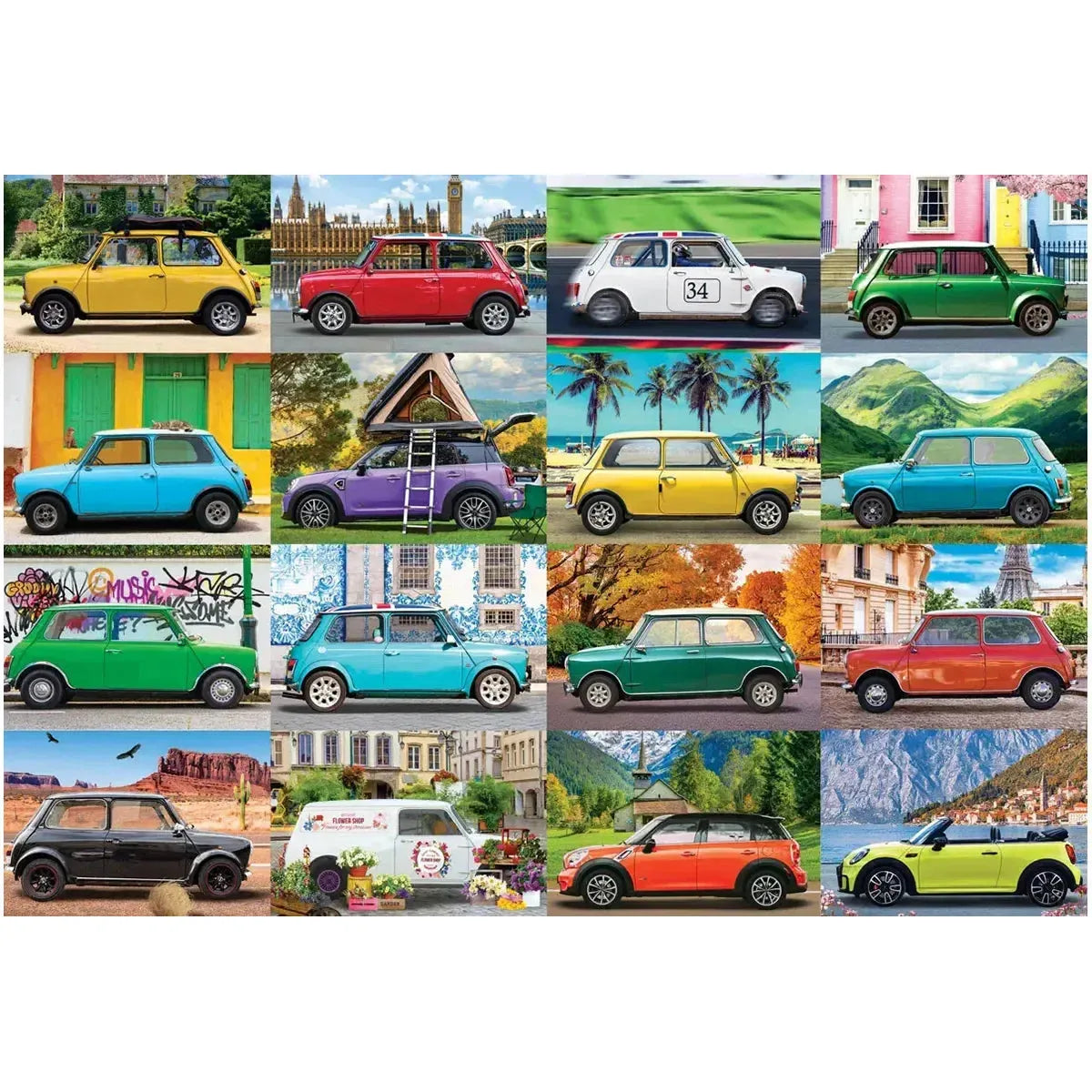 Classic Mini Cooper 550 Piece Jigsaw Puzzle in Tin Eurographics