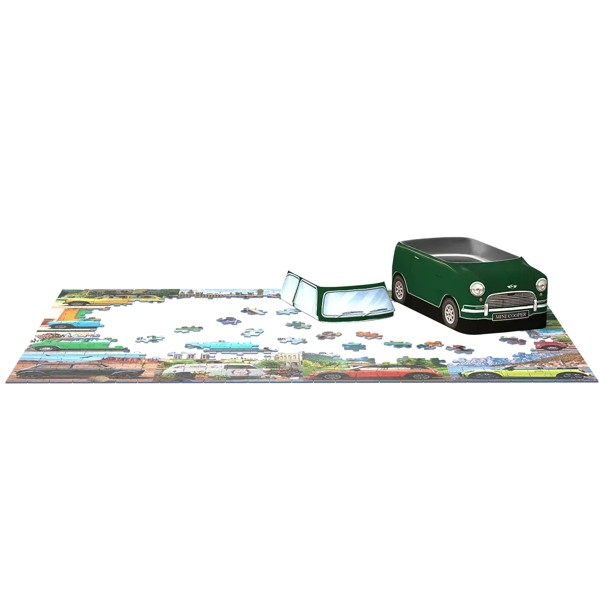 Classic Mini Cooper 550 Piece Jigsaw Puzzle in Tin Eurographics