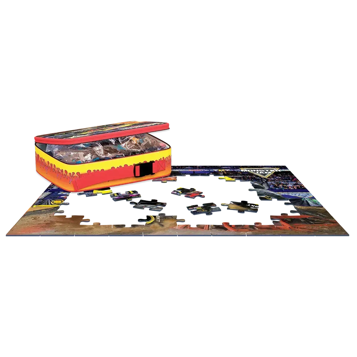 Classroom Crusher Monster Jam Lunch Bag & 100 Piece Jigsaw Puzzle Eurographics
