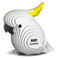 Cockatoo 3D Cardboard Model Kit Eugy