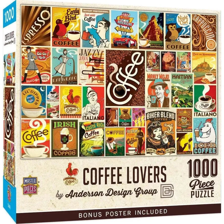 Coffee Lovers by Anderson Design 1000 Piece Jigsaw Puzzle MasterPieces