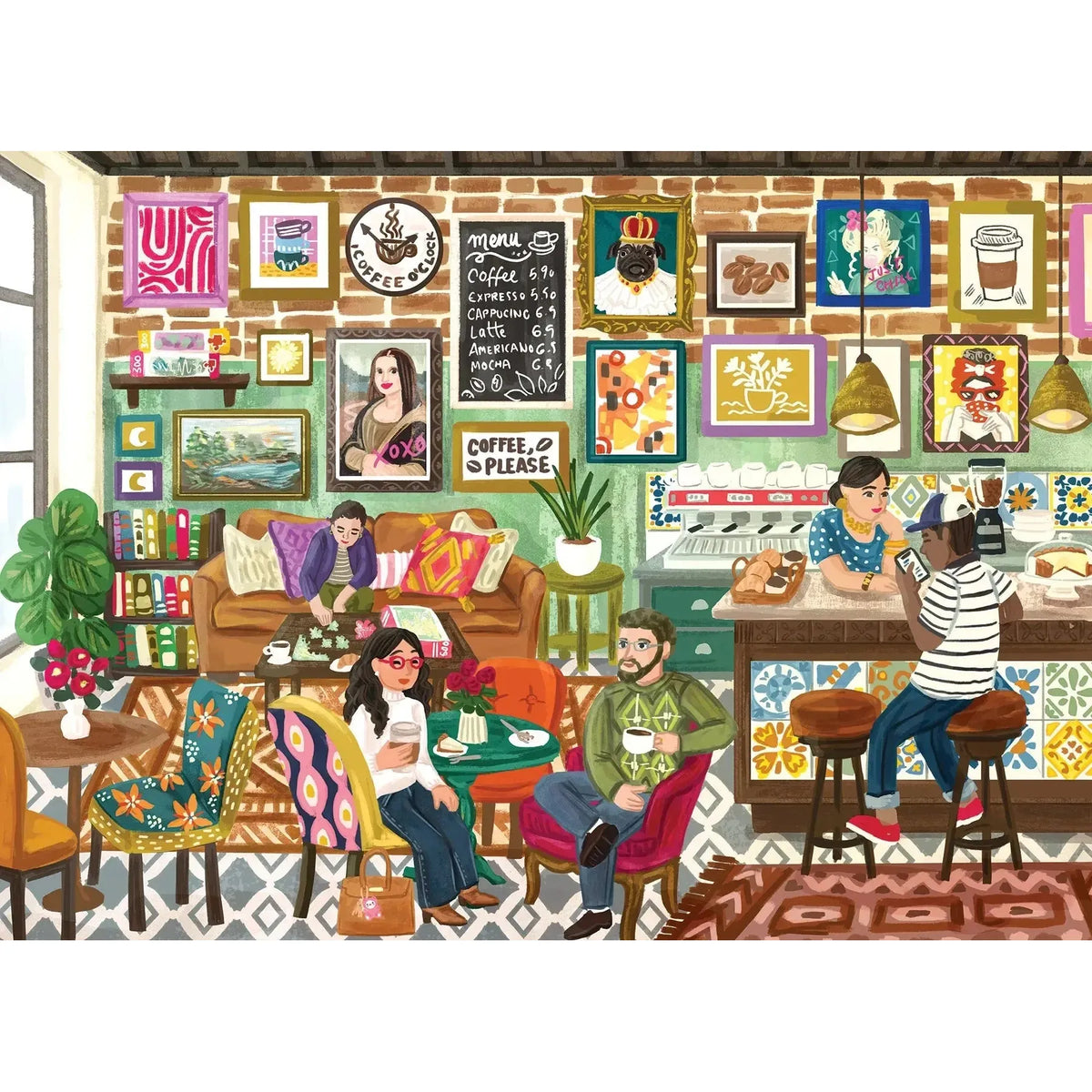 Coffee Please 1000 Piece Jigsaw Puzzle Cobble Hill
