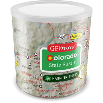 Colorado State 100 Piece Magnetic Jigsaw Puzzle Geotoys
