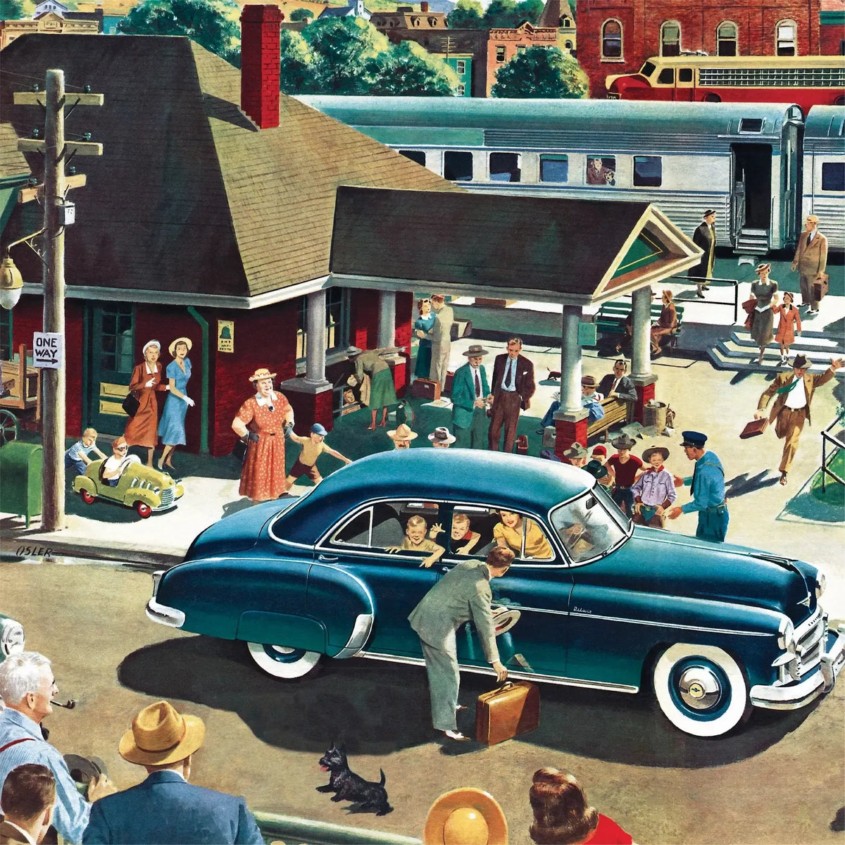 Coming & Going Chevrolet 500 Piece Jigsaw Puzzle NYPC