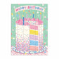 Confetti Birthday Cake Greeting Card 60 Piece Jigsaw Puzzle Galison