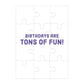 Construction Site Birthday Greeting Card 12 Piece Jigsaw Puzzle Mudpuppy
