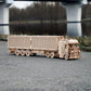 Container Semitrailer for Road King — Mechanical Wooden Model, 238 Pieces