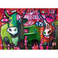 Cool Cattle Striped Cows 1000 Piece Jigsaw Puzzle Heye