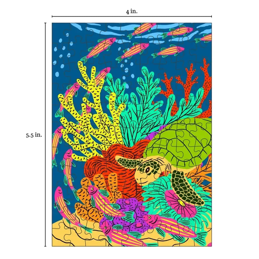 Coral Reef 99 Piece Mini Jigsaw Puzzle Puzzledly