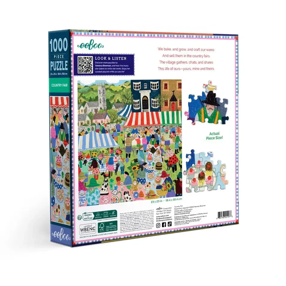Country Fair 1000 Piece Jigsaw Puzzle eeBoo