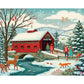 Covered Bridge Christmas 210 Piece Jigsaw Puzzle Boardwalk