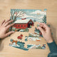 Covered Bridge Christmas 210 Piece Jigsaw Puzzle Boardwalk