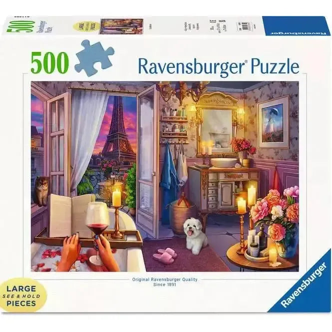 Cozy Bathroom 500 Large Piece Jigsaw Puzzle Ravensburger