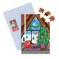 Cozy Cabin Christmas Greeting Card 60 Piece Jigsaw Puzzle Galison