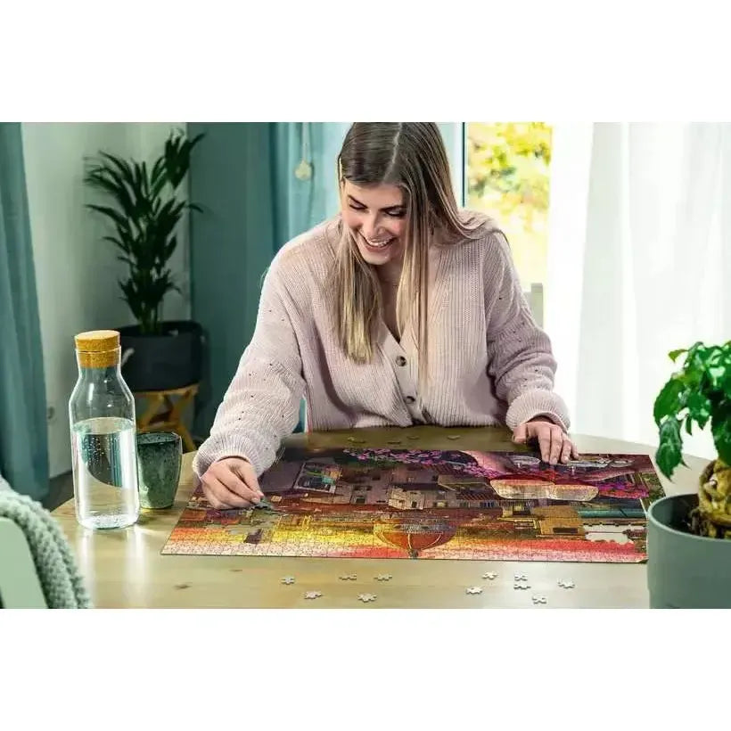 Cozy Wine Terrace 500 Large Piece Jigsaw Puzzle Ravensburger