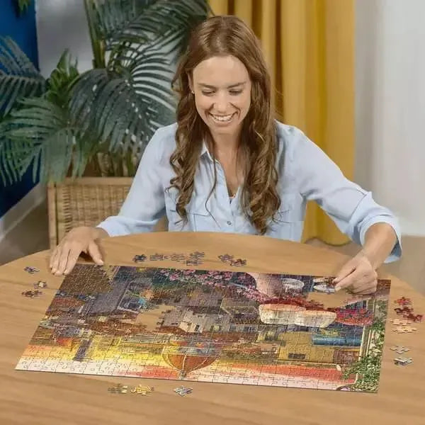 Cozy Wine Terrace 500 Large Piece Jigsaw Puzzle Ravensburger
