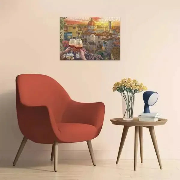 Cozy Wine Terrace 500 Large Piece Jigsaw Puzzle Ravensburger