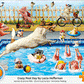 Crazy Pool Day 300 Large Piece 3D Lenticular Jigsaw Puzzle Eurographics