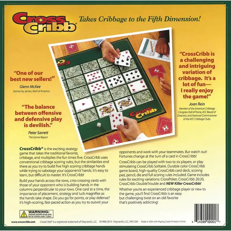 Cross Cribb - Strategy Cribbage Variation Card Game - Outset