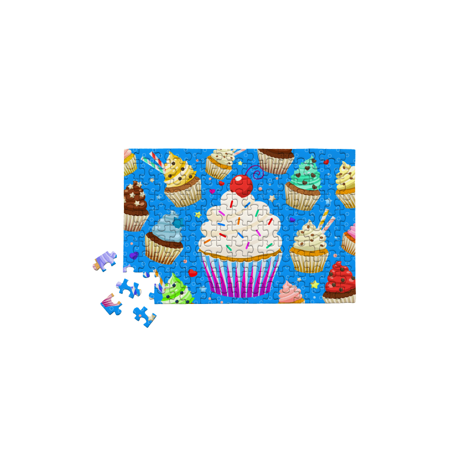Cupcake Celebration for Bakers 150 Piece Mini Jigsaw Puzzle Micro Puzzles