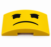 Benny Grumpy Face Upgrade Tile for LEGO Up-Scaled Blue Astronaut 40921 Set