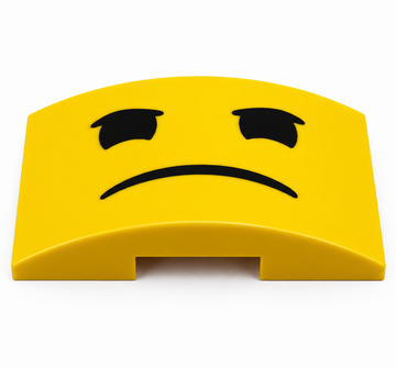 Benny Grumpy Face Upgrade Tile for LEGO Up-Scaled Blue Astronaut 40921 Set