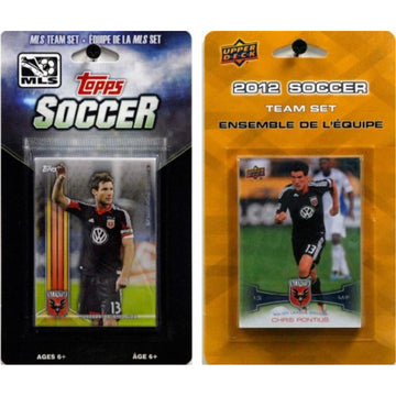 Mls D.C. United 2 Different Licensed Trading Card Team Sets