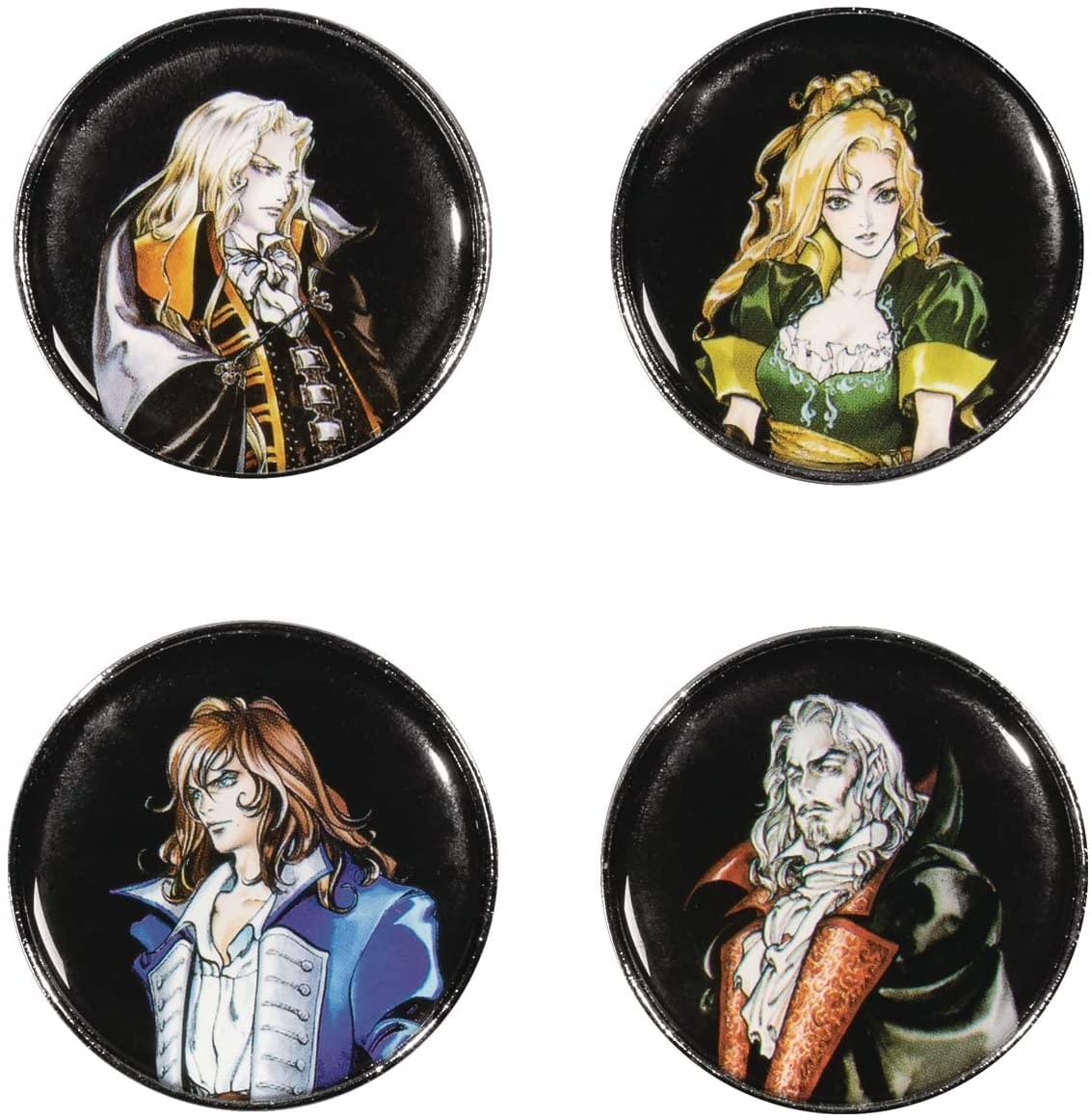 Castlevania Symphony Of The Night 4 Piece Button Pin Set