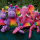 Rainbow Elephant Knottie® Plush Dog Toy