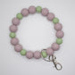 Lavender Succulent Wristlet