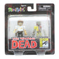 The Walking Dead Exclusive Minimates 2 Pack - Rick Grimes & Walker
